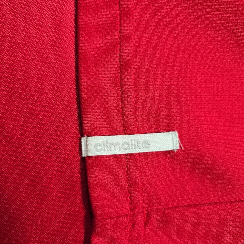 Adidas NIU Huskies Climalite Polo Shirt Mens 2XL Red Short Sleeve Golf Gym Sport - Picture 7 of 8